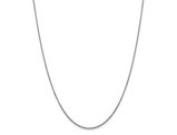 14K White Gold Diamond-Cut Cable Chain Necklace 20 Inches (1.45mm)